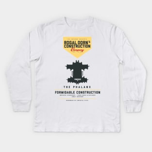 Rogal Dorn's - Construction Company (Black) Kids Long Sleeve T-Shirt